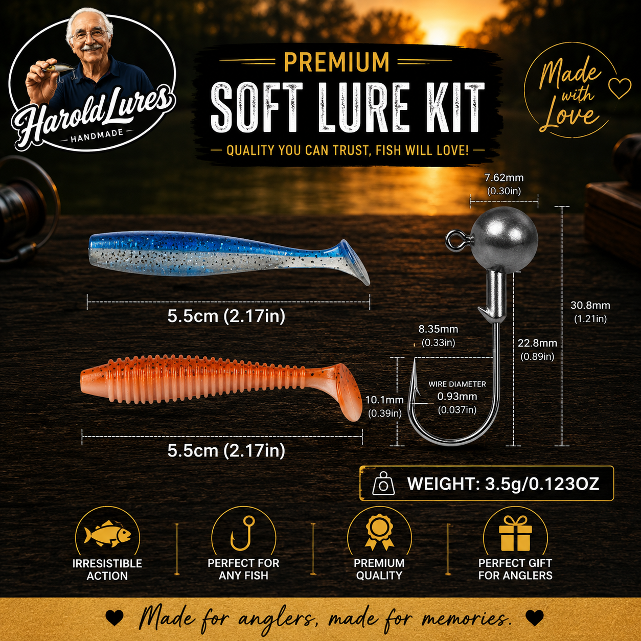 HaroldLures Soft Lure Kit