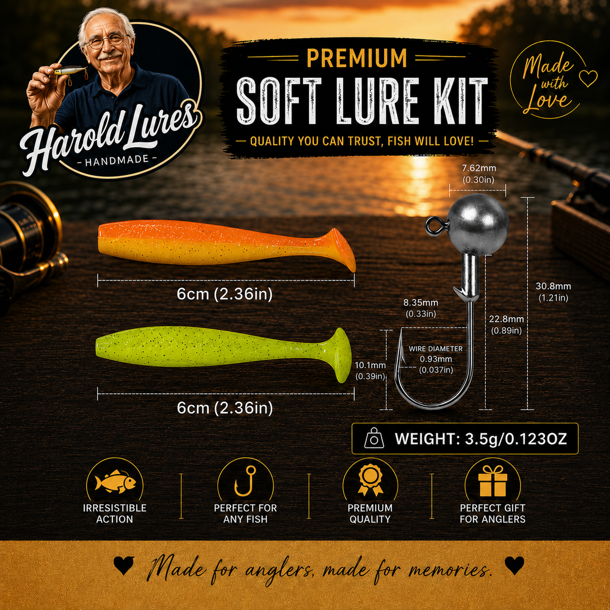 HaroldLures Soft Lure Kit