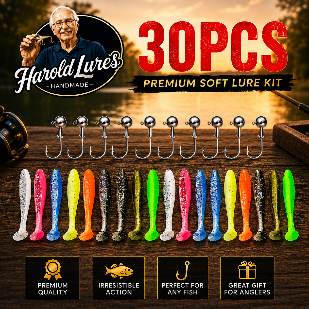 HaroldLures Soft Lure Kit
