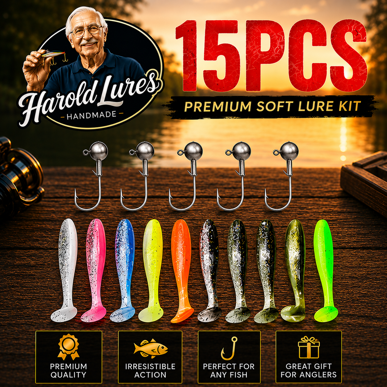 HaroldLures Soft Lure Kit