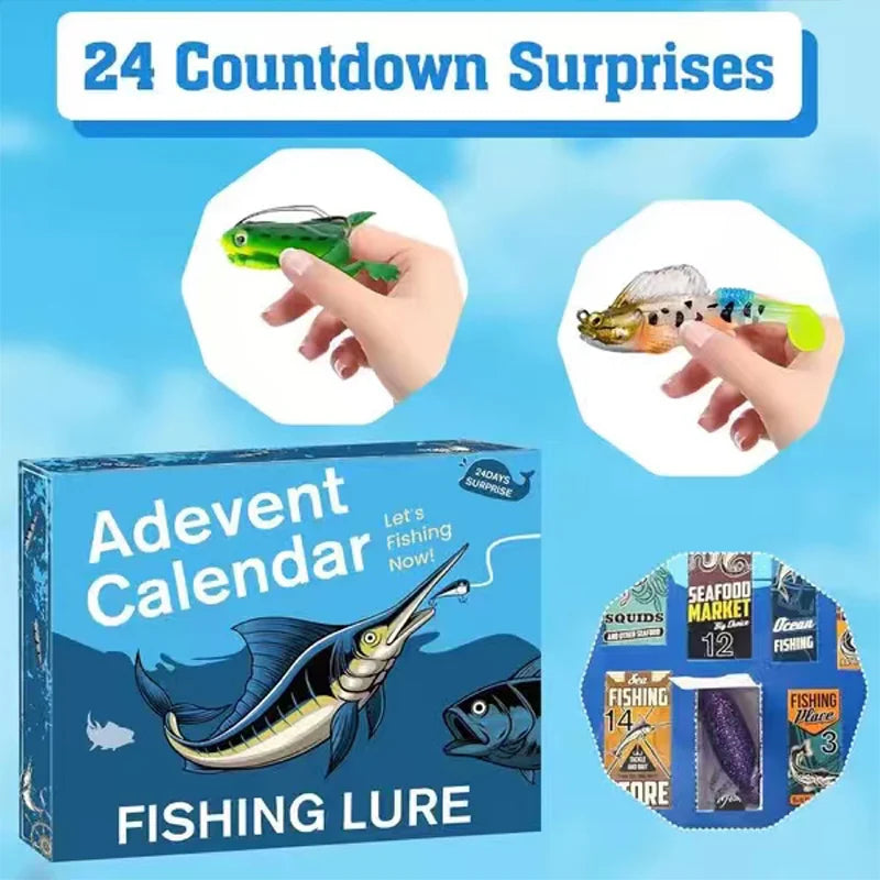 Christmas Fishing Lures Advent Calendar – 24-Day Fisherman Surprise