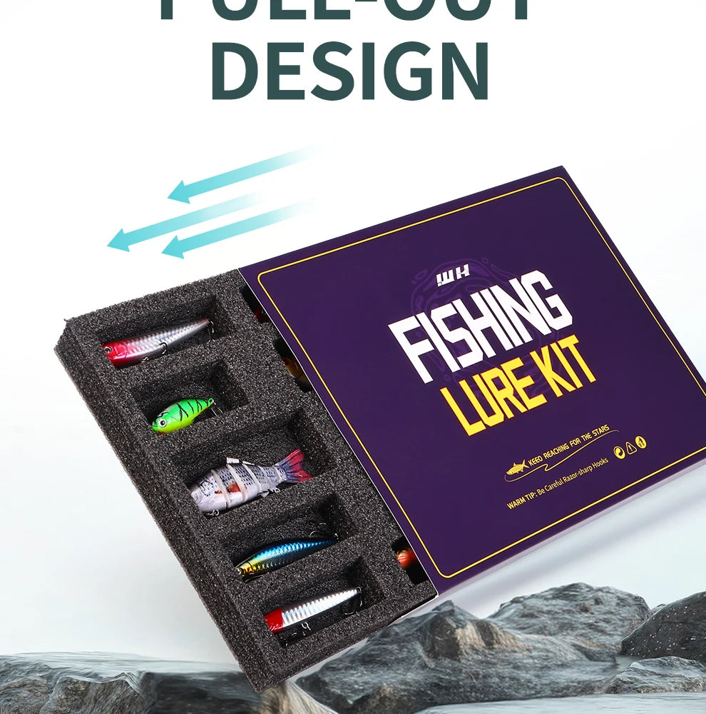 Weihe 15pcs Fishing Lure Gift Box Set!