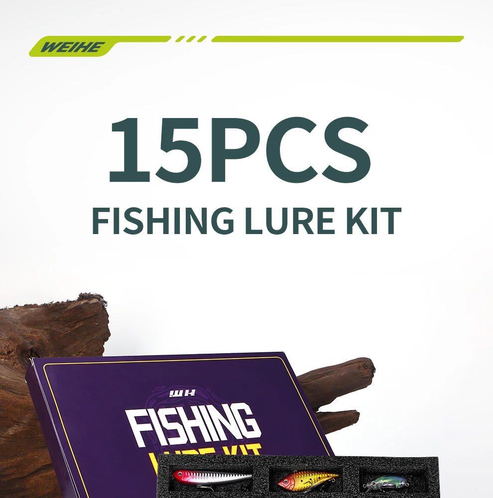 Weihe 15pcs Fishing Lure Gift Box Set!
