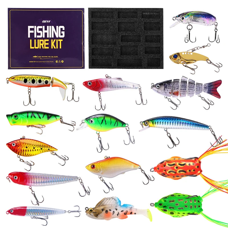 Weihe 15pcs Fishing Lure Gift Box Set!