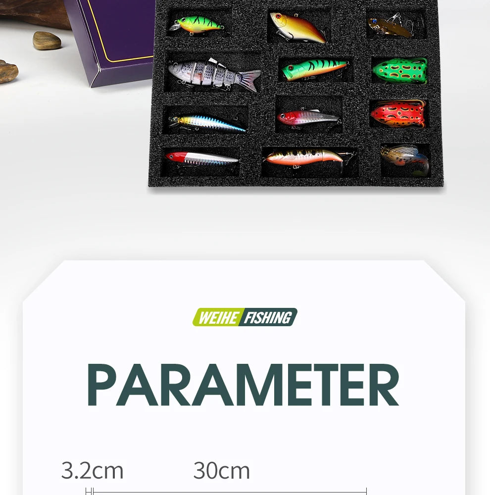 Weihe 15pcs Fishing Lure Gift Box Set!