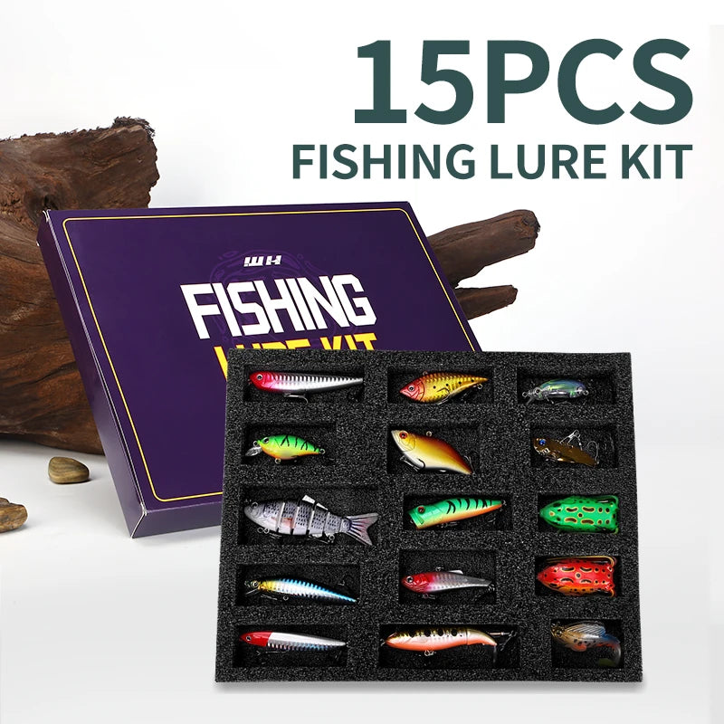 Weihe 15pcs Fishing Lure Gift Box Set!