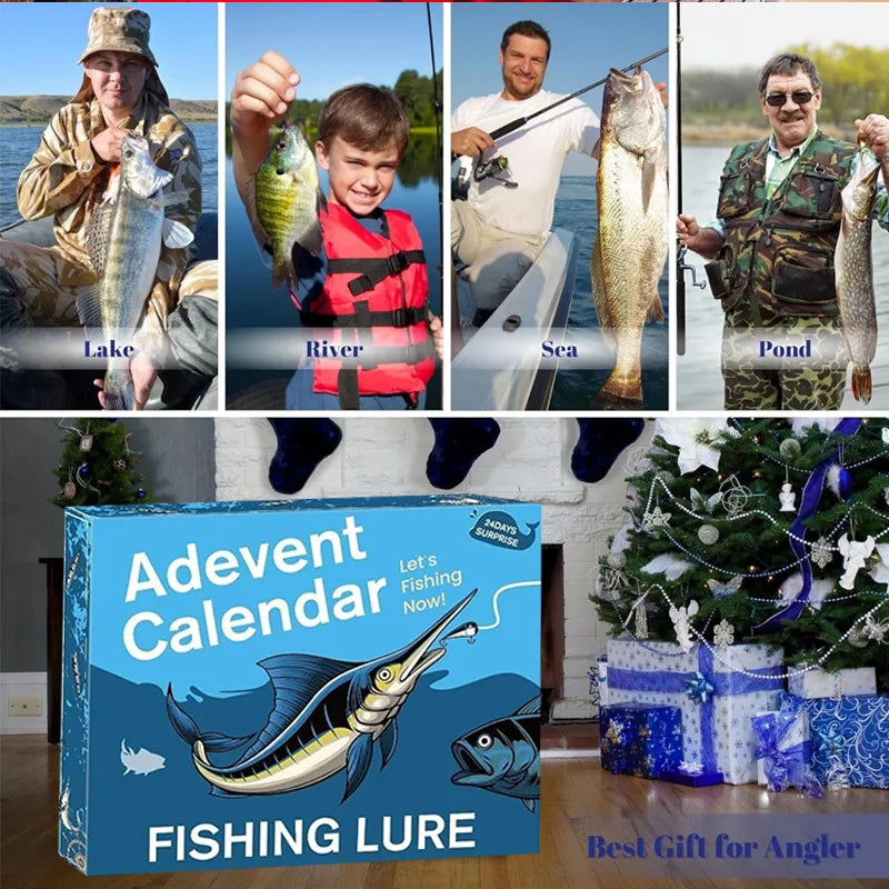 Christmas Fishing Lures Advent Calendar – 24-Day Fisherman Surprise