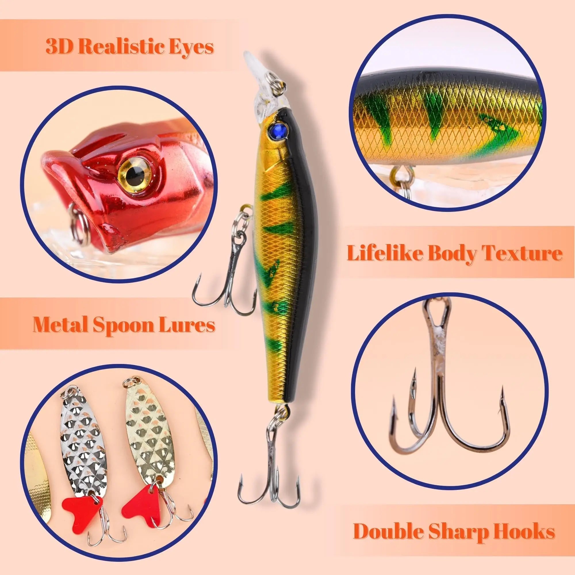 Fishing Xmas 2025 Advent Calendar – 24 Fishing Lures Gift Set
