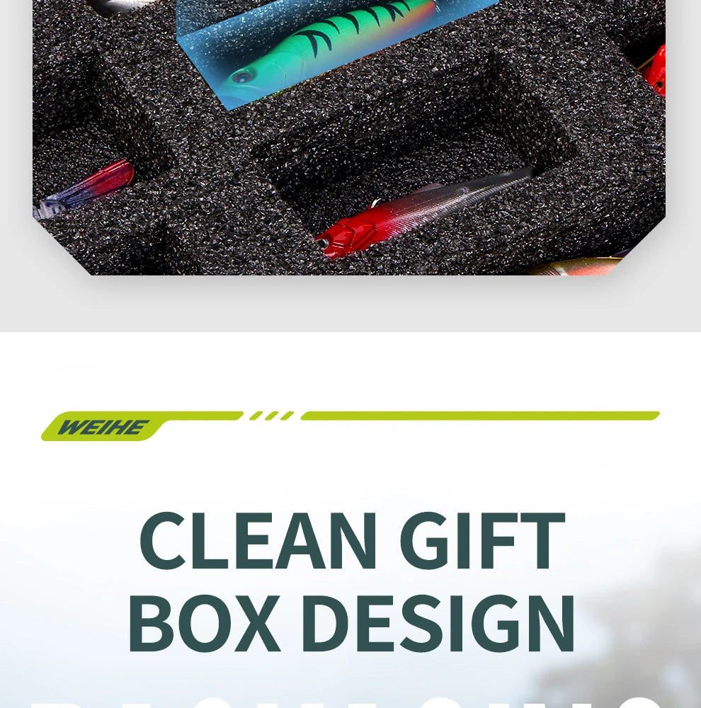 Weihe 15pcs Fishing Lure Gift Box Set!